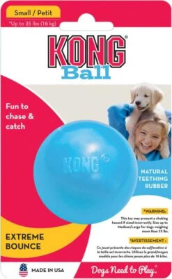 Kong Puppy Bal Met Gat Assorti -Goedkope Dierenwereld XL winkel 0035585356037 a blauw 2
