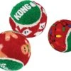 Kong Kerst Squeakair Balls M 6 St