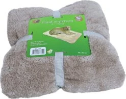 Plaid Supersoft 2-zijdig Taupe/beige -Goedkope Dierenwereld XL winkel 0212185 a