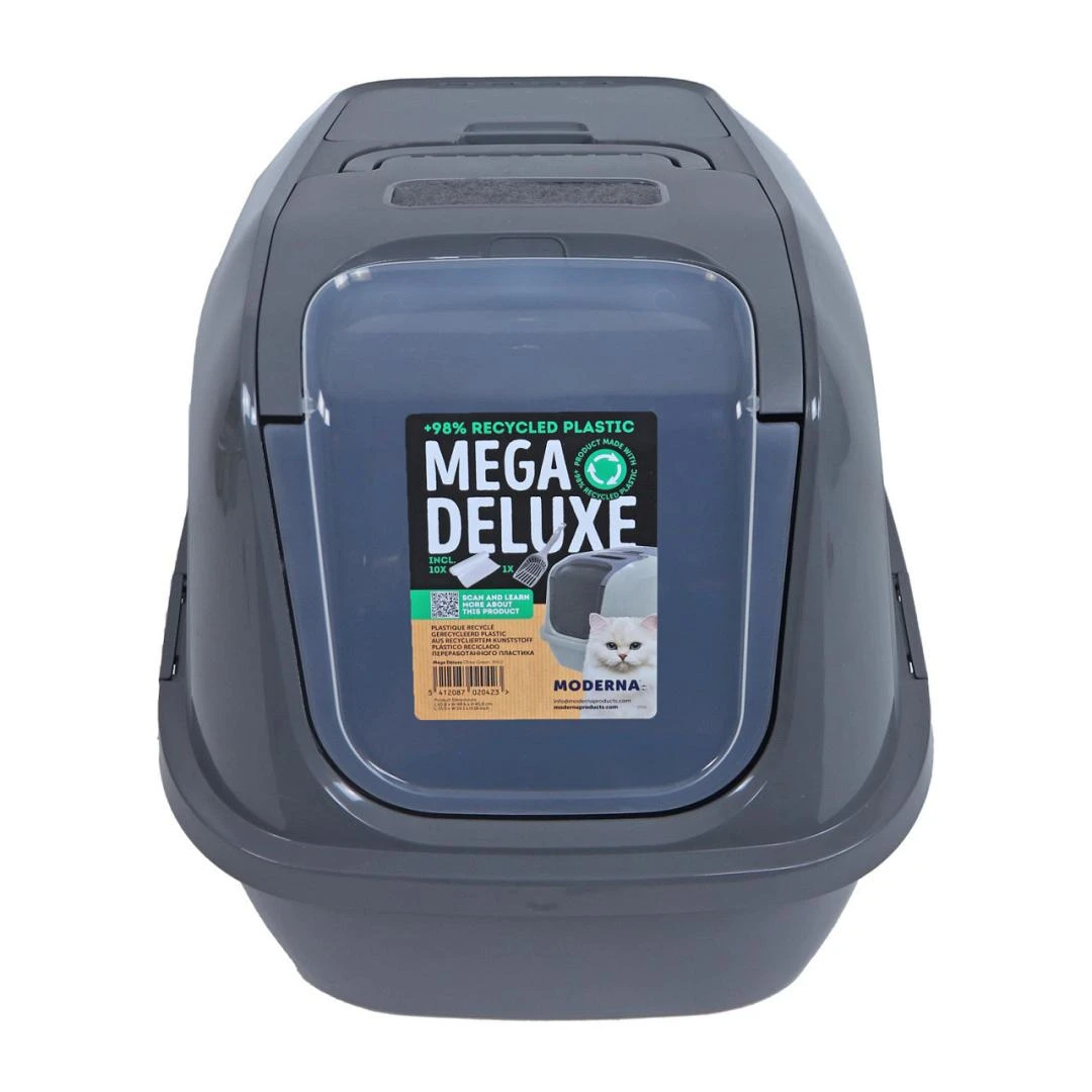 Moderna Kattenbak Mega Deluxe Recycled Cool Grey 2 Moderna Kattenbak Mega Deluxe Recycled Cool Grey - Afbeelding 2