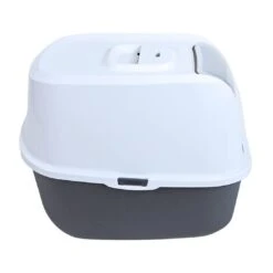 Boon Kattenbak Just Eazy Recycle Grijs/Wit -Goedkope Dierenwereld XL winkel 0213810 2