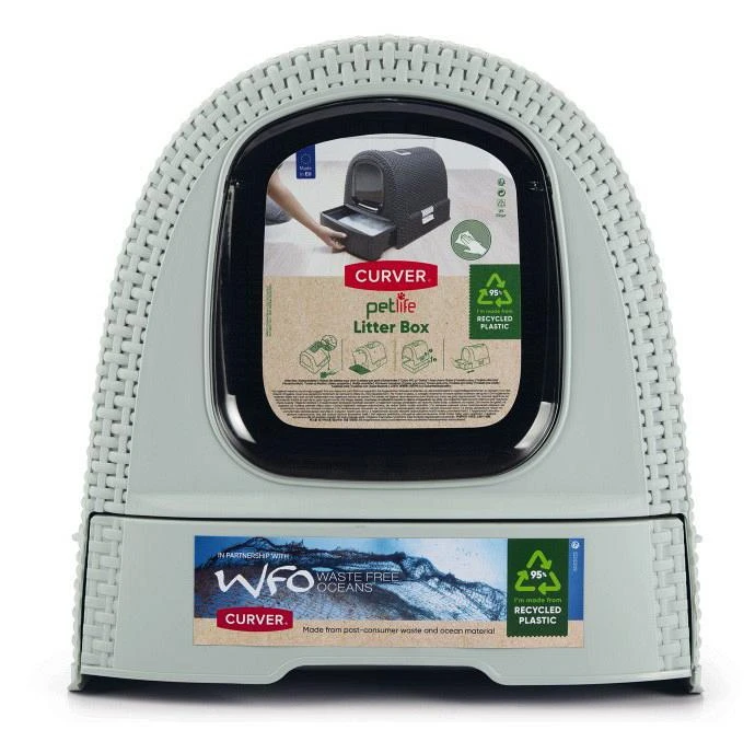 Curver Kattenbak Misty Blue 3 Curver Kattenbak Misty Blue - Afbeelding 3