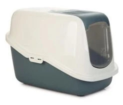 Savic Kattenbak Nestor Blauw/wit