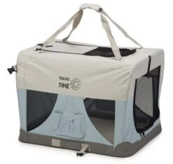 Beeztees Nylon Bench Travel Time Lichtblauw -Goedkope Dierenwereld XL winkel 0715162