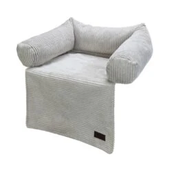 Designed By Lotte Bankkussen Ribbed Lichtgrijs