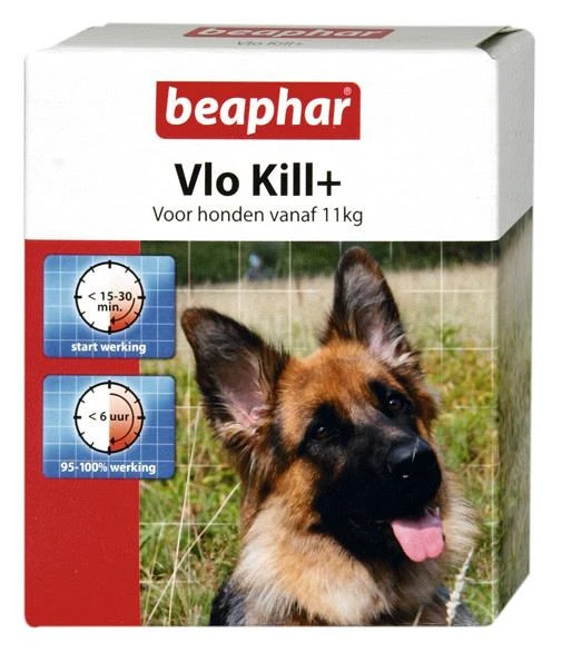 Beaphar Vlo Kill+ Hond Vanaf 11 Kg 6 St 1 Beaphar Vlo Kill+ Hond Vanaf 11 Kg 6 St