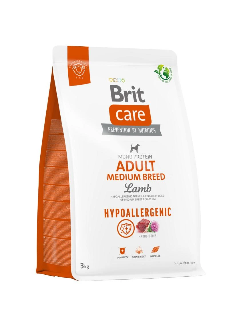 Brit Care Hypoallergenic Adult Medium Breed 3 Kg 1 Brit Care Hypoallergenic Adult Medium Breed 3 Kg