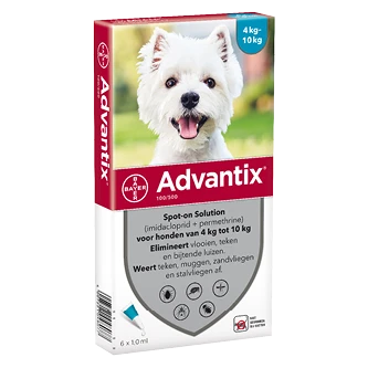Advantix 100 6 Pipetten -Goedkope Dierenwereld XL winkel 2002 NL806 AH Advantix 100
