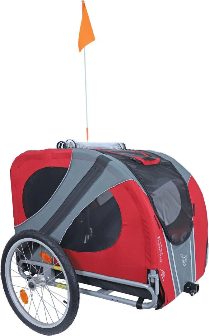 DoggyRide Hondenfietskar Novel 20 Cabin Rood/Grijs 1 DoggyRide Hondenfietskar Novel 20 Cabin Rood/Grijs