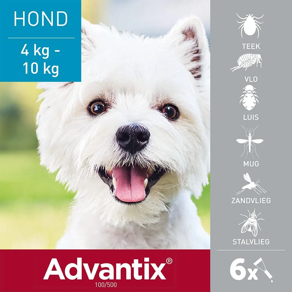 Advantix 100 6 Pipetten 2 Advantix 100 6 Pipetten - Afbeelding 2