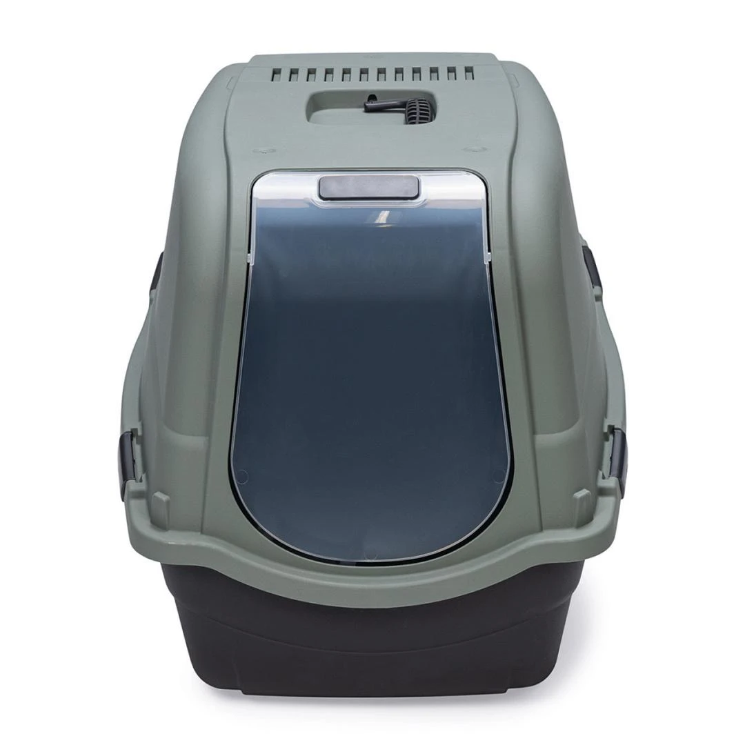 Beeztees Kattenbak Romeo Maxi Eco Groen/Zwart 2 Beeztees Kattenbak Romeo Maxi Eco Groen/Zwart - Afbeelding 2