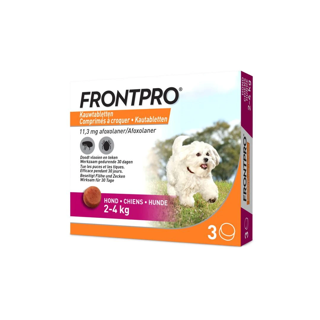 FRONTPRO Kauwtabletten Hond S 3 St 1 FRONTPRO Kauwtabletten Hond S 3 St