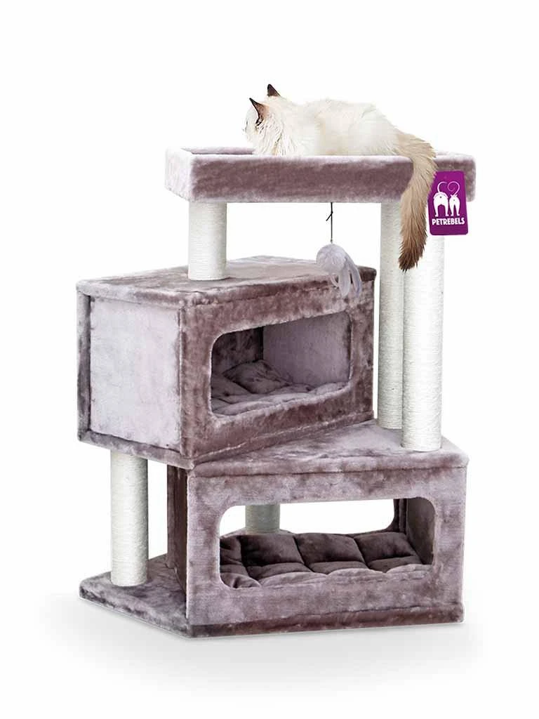 Petrebels Krabmeubel Sweet Petite Mansion 100 Cappuccino 1 Petrebels Krabmeubel Sweet Petite Mansion 100 Cappuccino