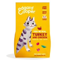Edgard & Cooper Kattenvoer Adult Kalkoen En Kip 2 Kg