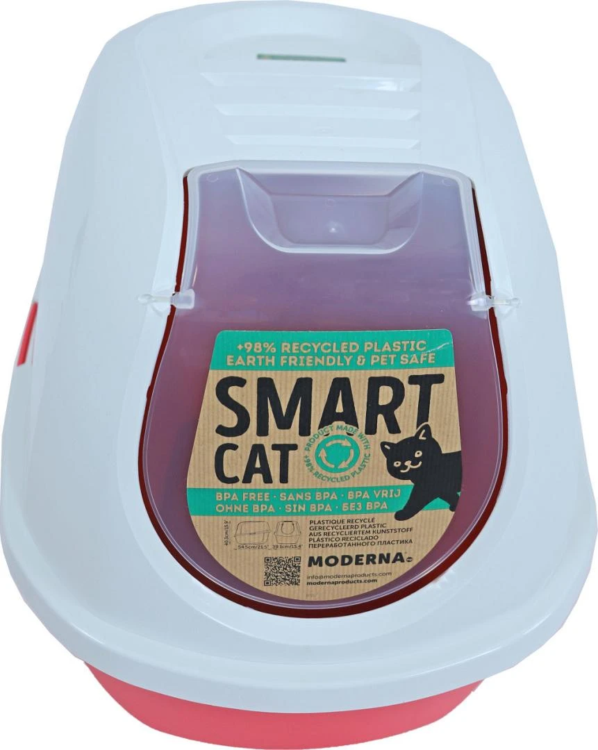 Moderna Kattenbak Smart Cat Recycled Coral 2 Moderna Kattenbak Smart Cat Recycled Coral - Afbeelding 2