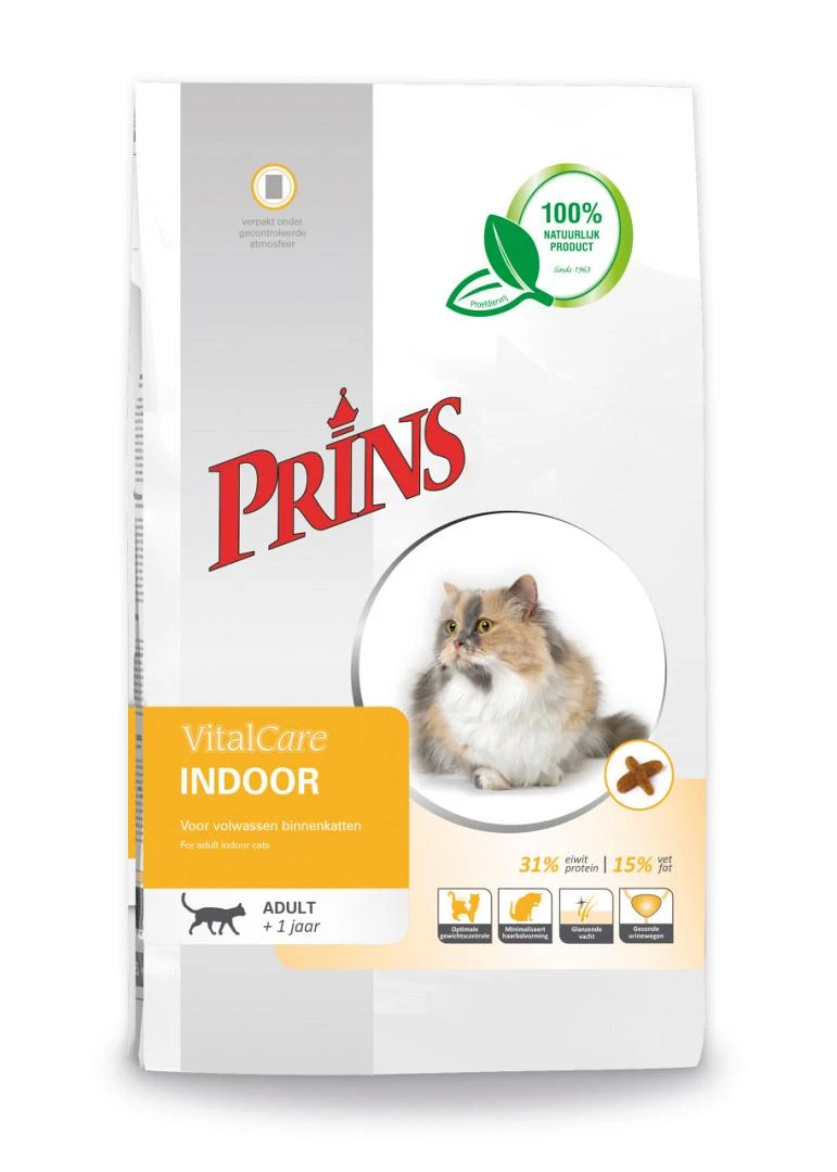Prins Kattenvoer VitalCare Indoor 5 Kg 1 Prins Kattenvoer VitalCare Indoor 5 Kg