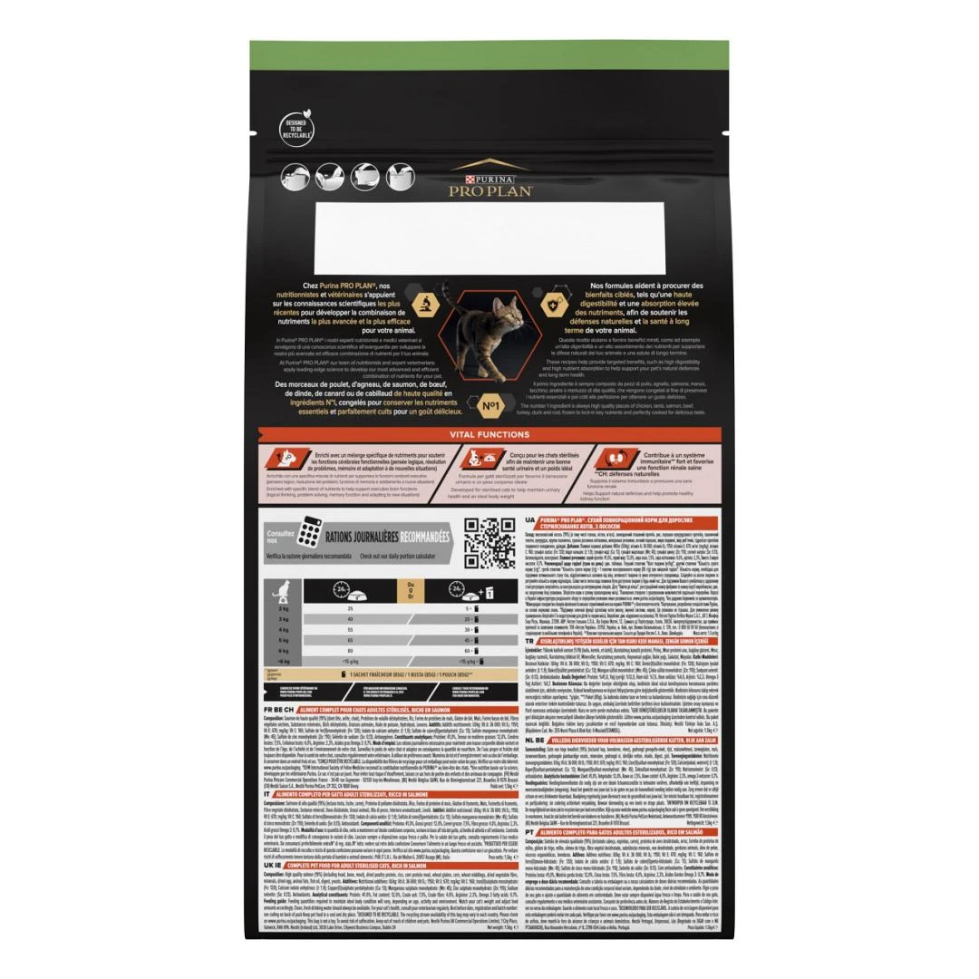 Pro Plan Kattenvoer Sterilised Adult 1+ Zalm 1,5 Kg 3 Pro Plan Kattenvoer Sterilised Adult 1+ Zalm 1,5 Kg - Afbeelding 3