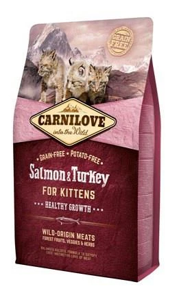 Carnilove Kattenvoer Salmon & Turkey Kittens 2 Kg 1 Carnilove Kattenvoer Salmon & Turkey Kittens 2 Kg