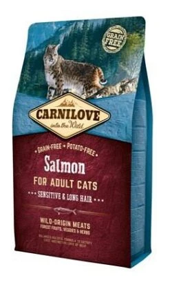 Carnilove Kattenvoer Salmon Sensitive & Long Hair 2 Kg