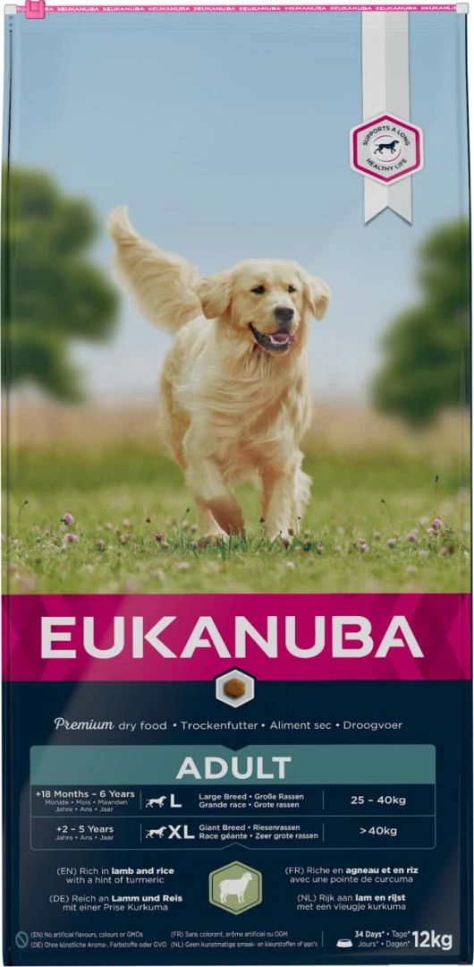 Eukanuba Hondenvoer Adult Large Breed Lamb & Rice 12 Kg 1 Eukanuba Hondenvoer Adult Large Breed Lamb & Rice 12 Kg