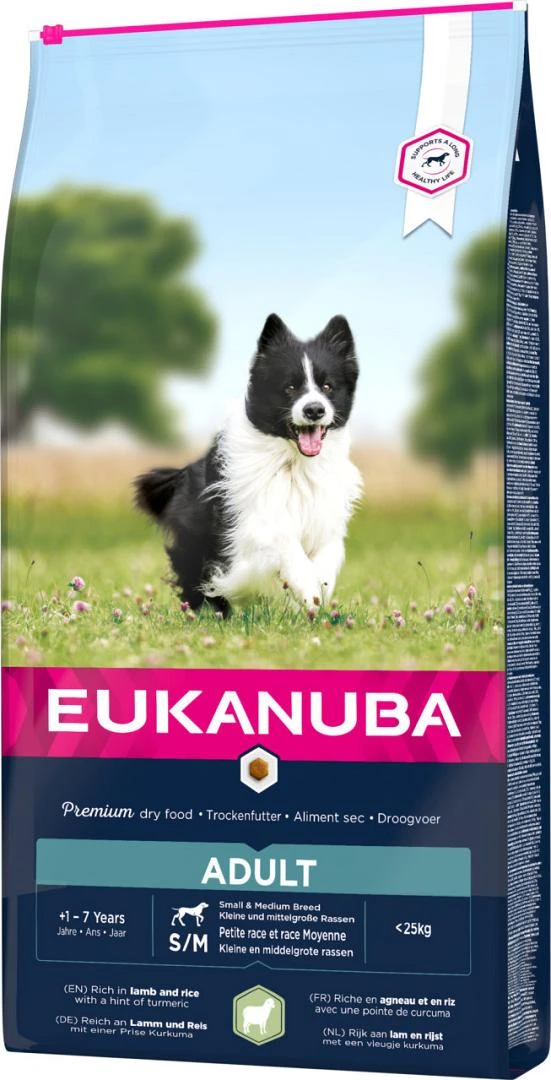 Eukanuba Hondenvoer Adult Small/Medium Lamb & Rice 12 Kg 2 Eukanuba Hondenvoer Adult Small/Medium Lamb & Rice 12 Kg - Afbeelding 2