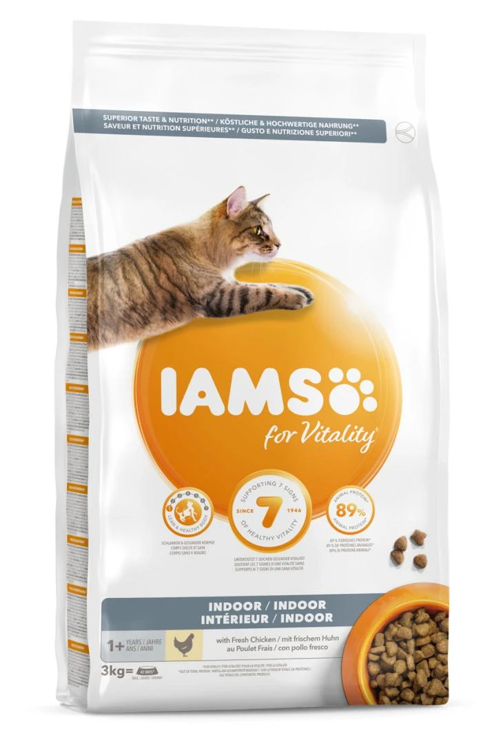 IAMS Kattenvoer Adult Indoor Chicken 3 Kg 1 IAMS Kattenvoer Adult Indoor Chicken 3 Kg
