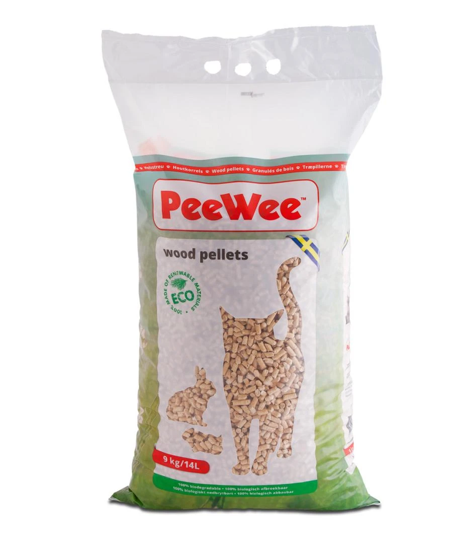 PeeWee Kattenbakvulling Houtkorrels 9 Kg 1 PeeWee Kattenbakvulling Houtkorrels 9 Kg