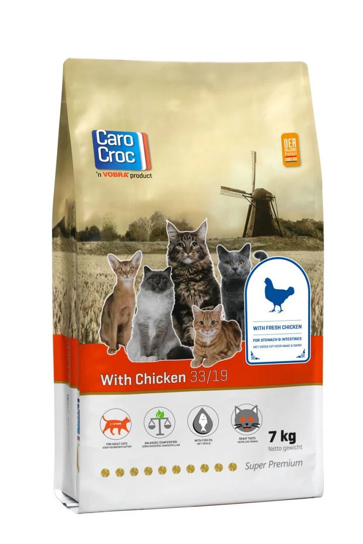 CaroCroc Kattenvoer With Chicken 7 Kg 1 CaroCroc Kattenvoer With Chicken 7 Kg