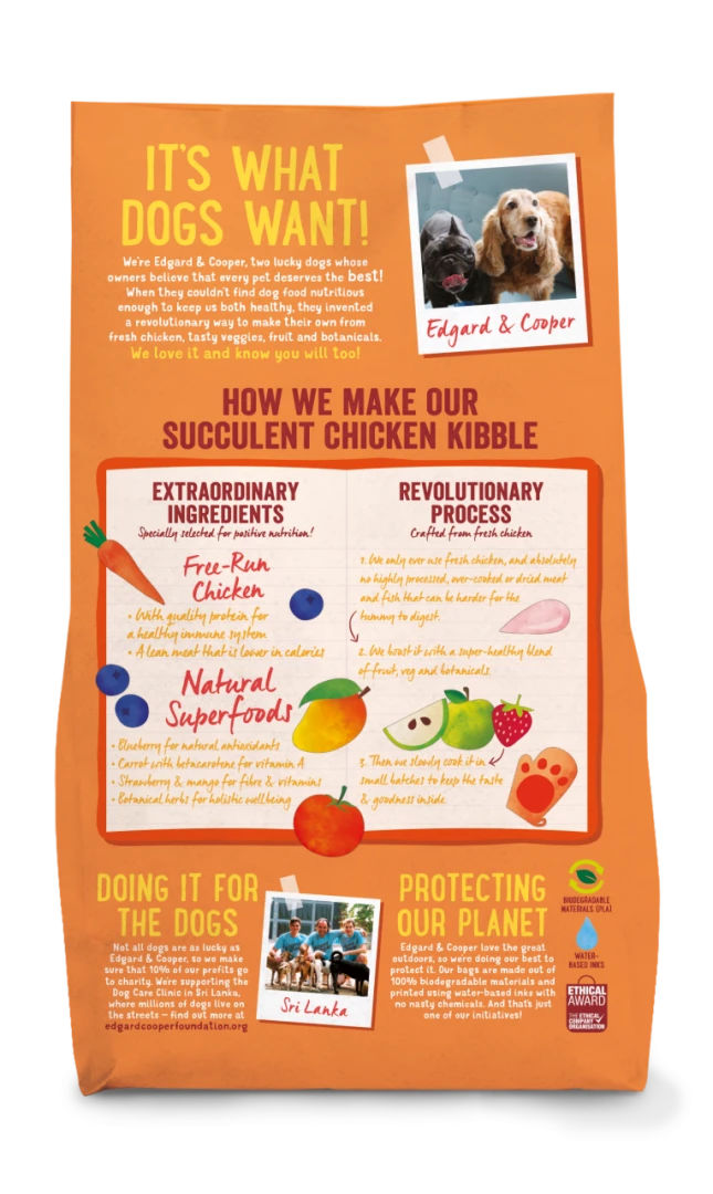 Edgard & Cooper Hondenvoer Adult Kip 2,5 Kg - Afbeelding 2