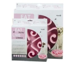 Eat Slow Live Longer Voerbak Original Pink -Goedkope Dierenwereld XL winkel EATS008 009