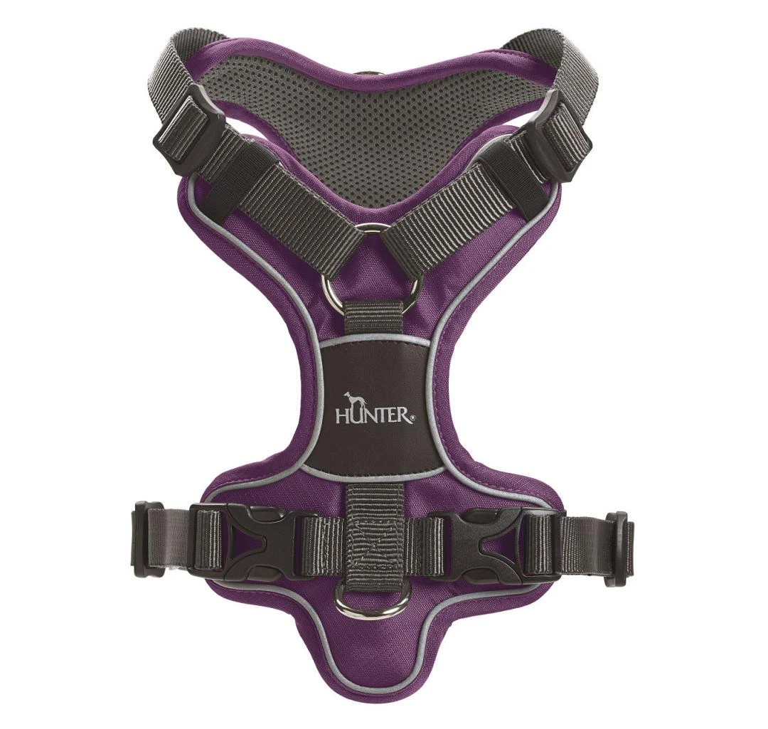 Hunter Hondentuig Divo Paars/Grijs 2 Hunter Hondentuig Divo Paars/Grijs - Afbeelding 2