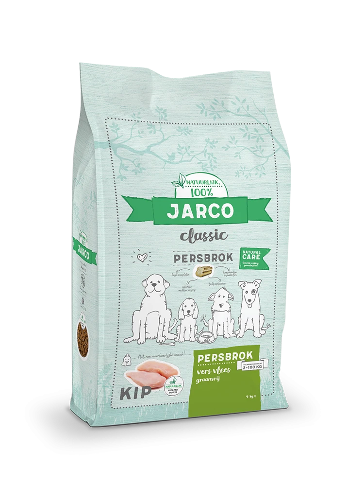 Jarco Hondenvoer Classic Persbrok Vers Vlees 4 Kg 1 Jarco Hondenvoer Classic Persbrok Vers Vlees 4 Kg