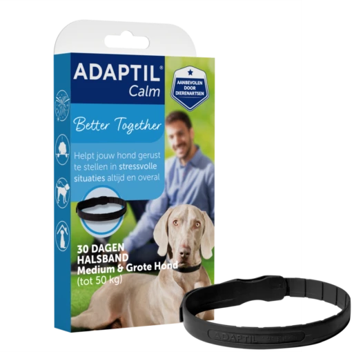 Adaptil Halsband M/L 70 Cm -Goedkope Dierenwereld XL winkel NL ADAPTIL CALM COLLAR M L WITH PRODUCT MRHI