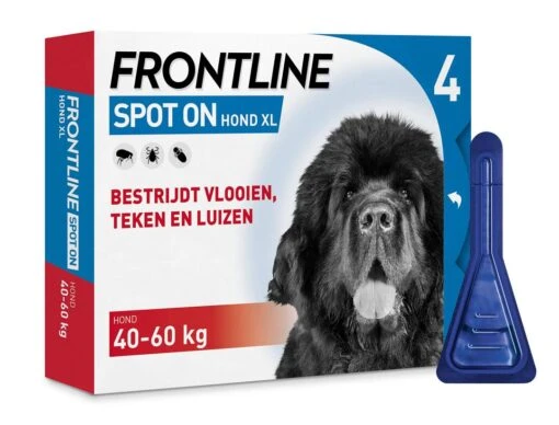Frontline Spot On XL 4 Pipetten -Goedkope Dierenwereld XL winkel SpotOnXL4Pipet