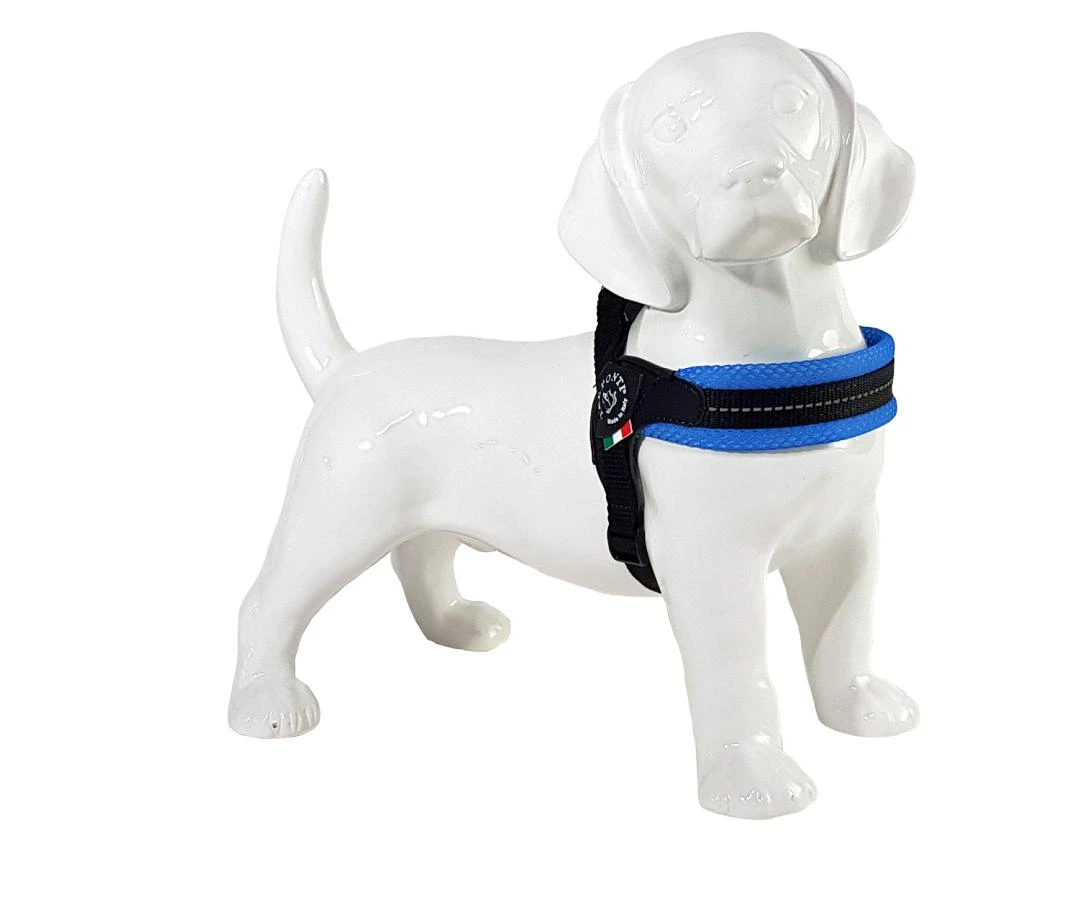 Tre Ponti Hondentuig Mesh Fibbia Reflective Verstelbaar Sky Blauw 1 Tre Ponti Hondentuig Mesh Fibbia Reflective Verstelbaar Sky Blauw