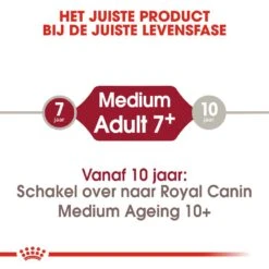 Royal Canin Hondenvoer Medium Adult 7+ 4 Kg -Goedkope Dierenwereld XL winkel royal canin medium adult 7plus volwassen hond middelgrote hondenrassen vanaf 7 jaar hero image 9