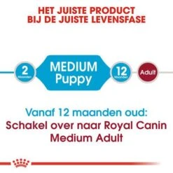 Royal Canin Hondenvoer Medium Puppy 4 Kg -Goedkope Dierenwereld XL winkel royal canin medium puppy pup hond middelgrote hondenrassen hero image 8